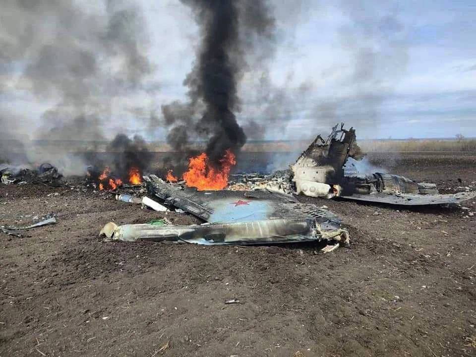 Сбитый российский Су-34