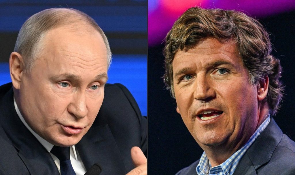 Путін та Карлсон, який звалився з криши
