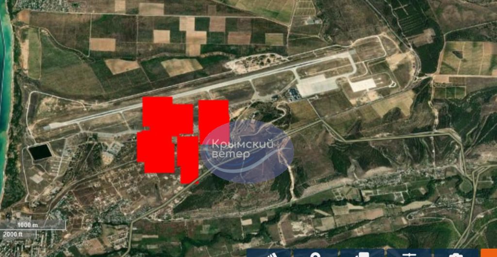 Крим - Аеродром Бельбек через годину після ракетної атаки
