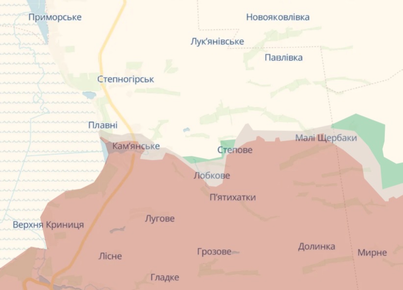 Росія просунулася у Кам'янським, перейшовши річку Янчекрак