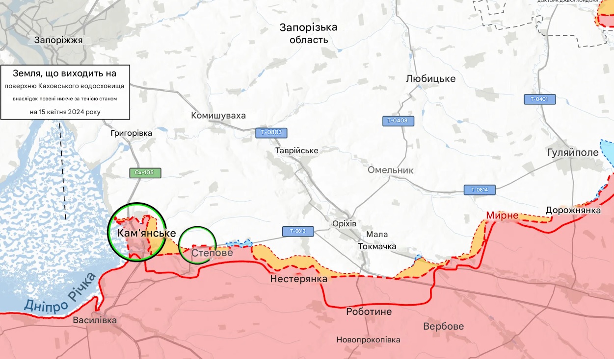 Лінія фронту у Запорізькій області 19 жовтня 2025