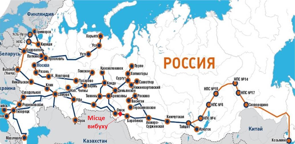 Місце вибуху газу