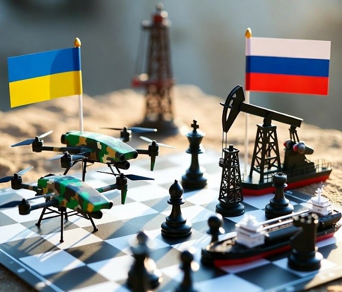 Шахова партія дрони ЗСУ проти нафтовки РФ