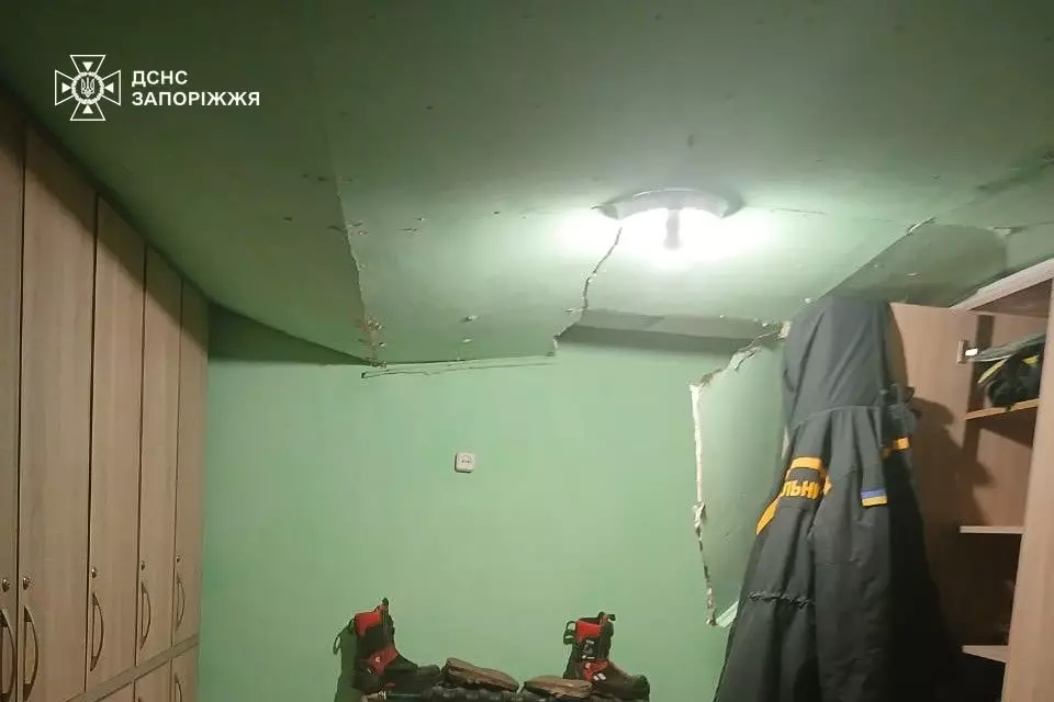 Зруйновано пожежну частину на Запоріжжі