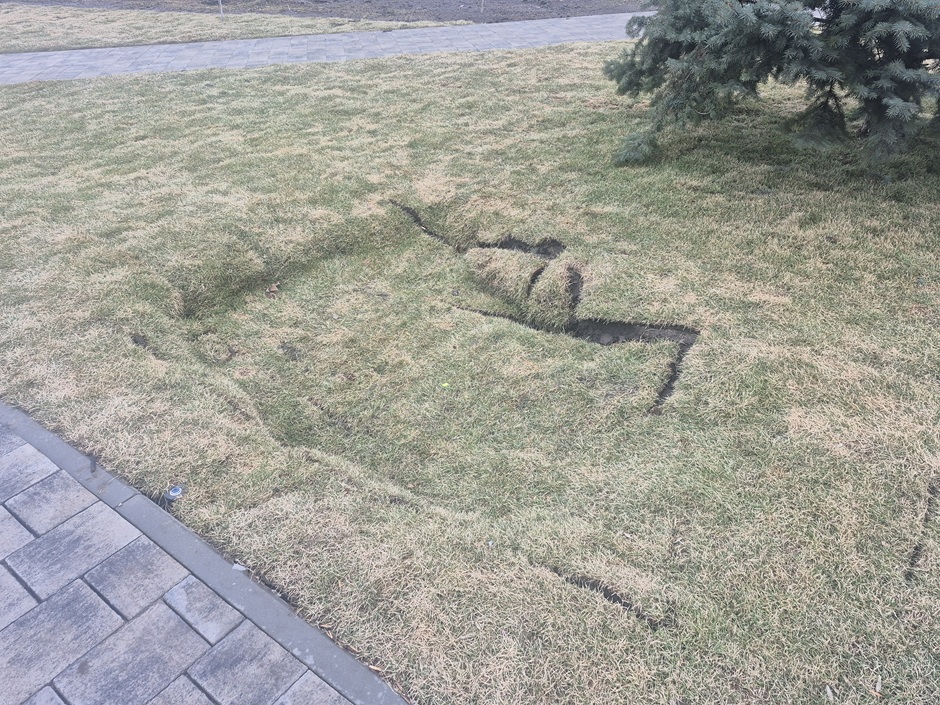 Провалля плитки у вході в басейн