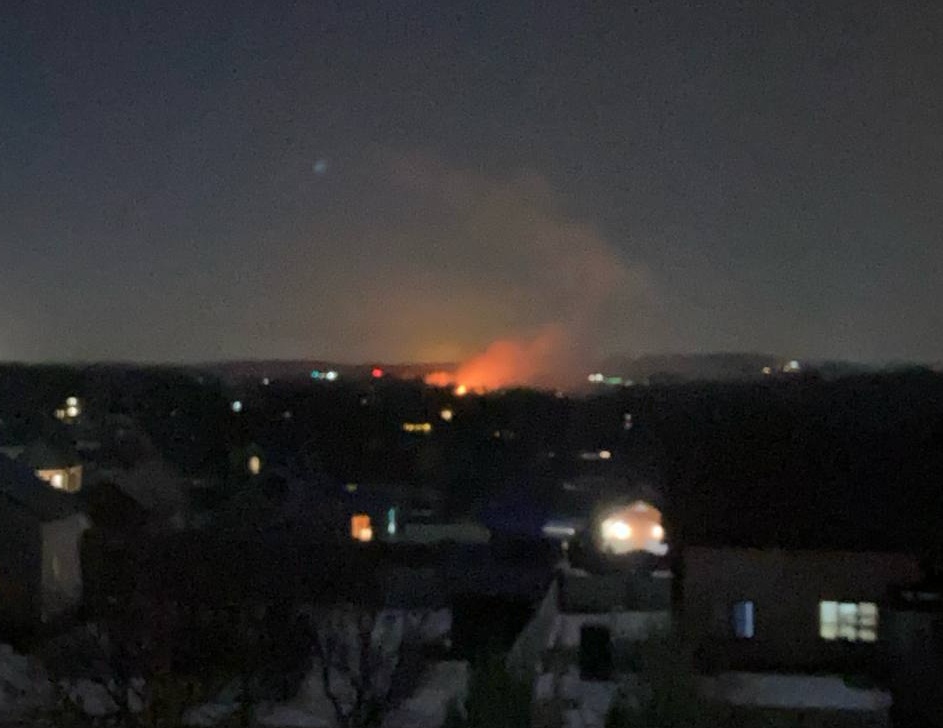 Таврово - горить склад з FPV-дронами