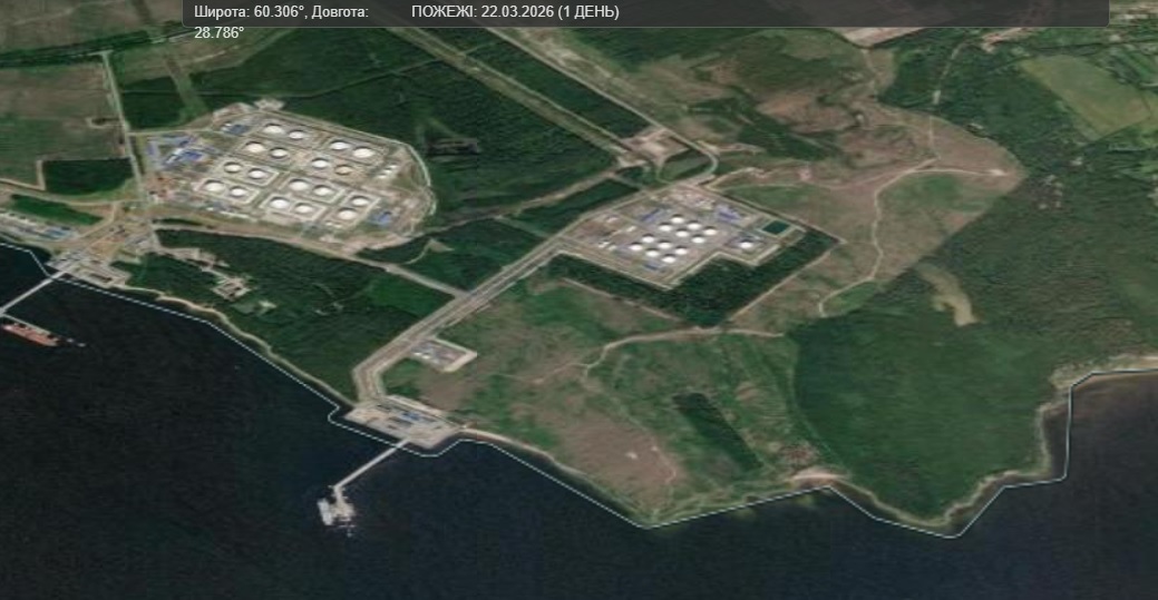 Порт Приморськ Ленінградська область 22 березня 2026