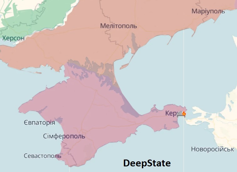 Анексований Крим та окупований південь України