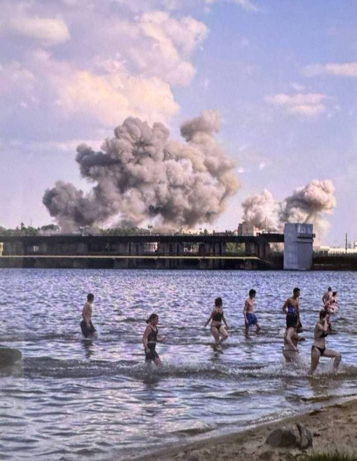Запоріжжя 20.06.2026 - російський бомбовий удар по греблі ДнепроГЕС