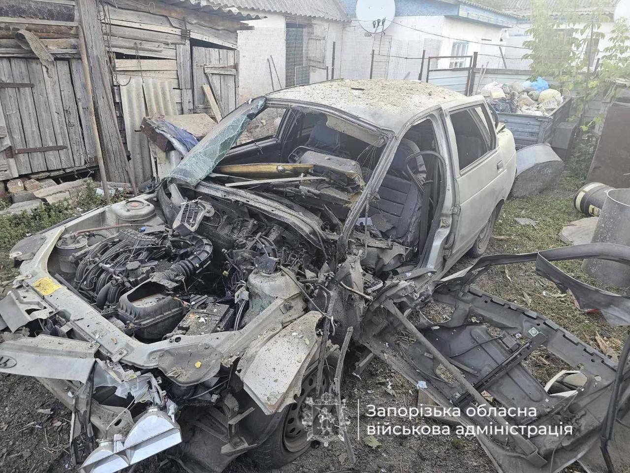 Ворог атакує автівки у Запорізькому районі