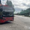 Російські терористи вкотре атакували муніципальний автобус у Запоріжжі