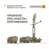 Уражено РЛС «Каста», пункти управління БпЛА та склади: Генштаб ЗСУ