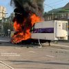 Через атаку російського дрона загорілася автівка у Запоріжжі