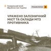 Уражено залізничний міст та склади МТЗ противника: Генштаб ЗСУ