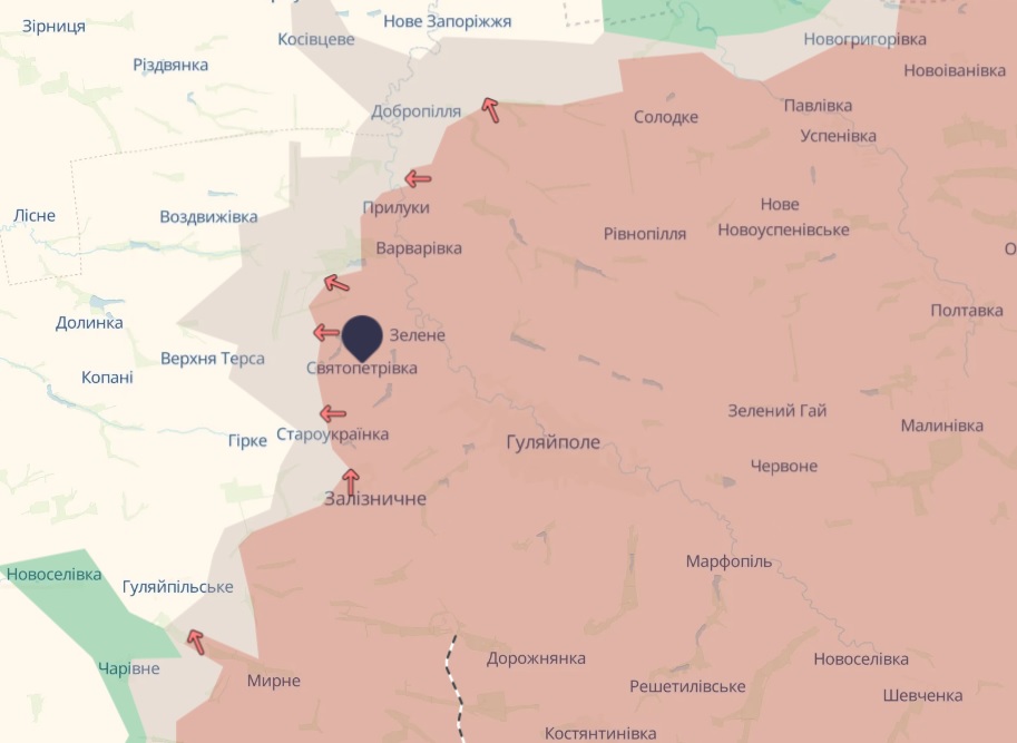Ворог окупував Святопетрівку